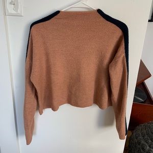 Pink and Navy Mock Neck Urban Outfitters Sweater